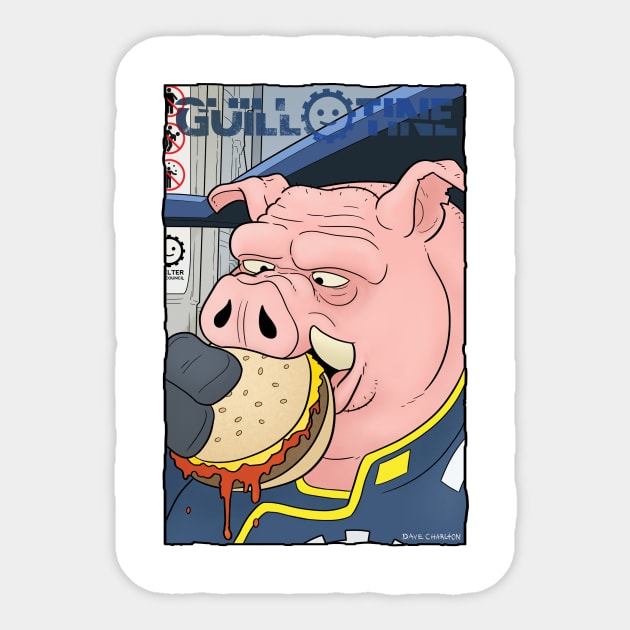 Pork Burger Sticker by dave-charlton@hotmail.com